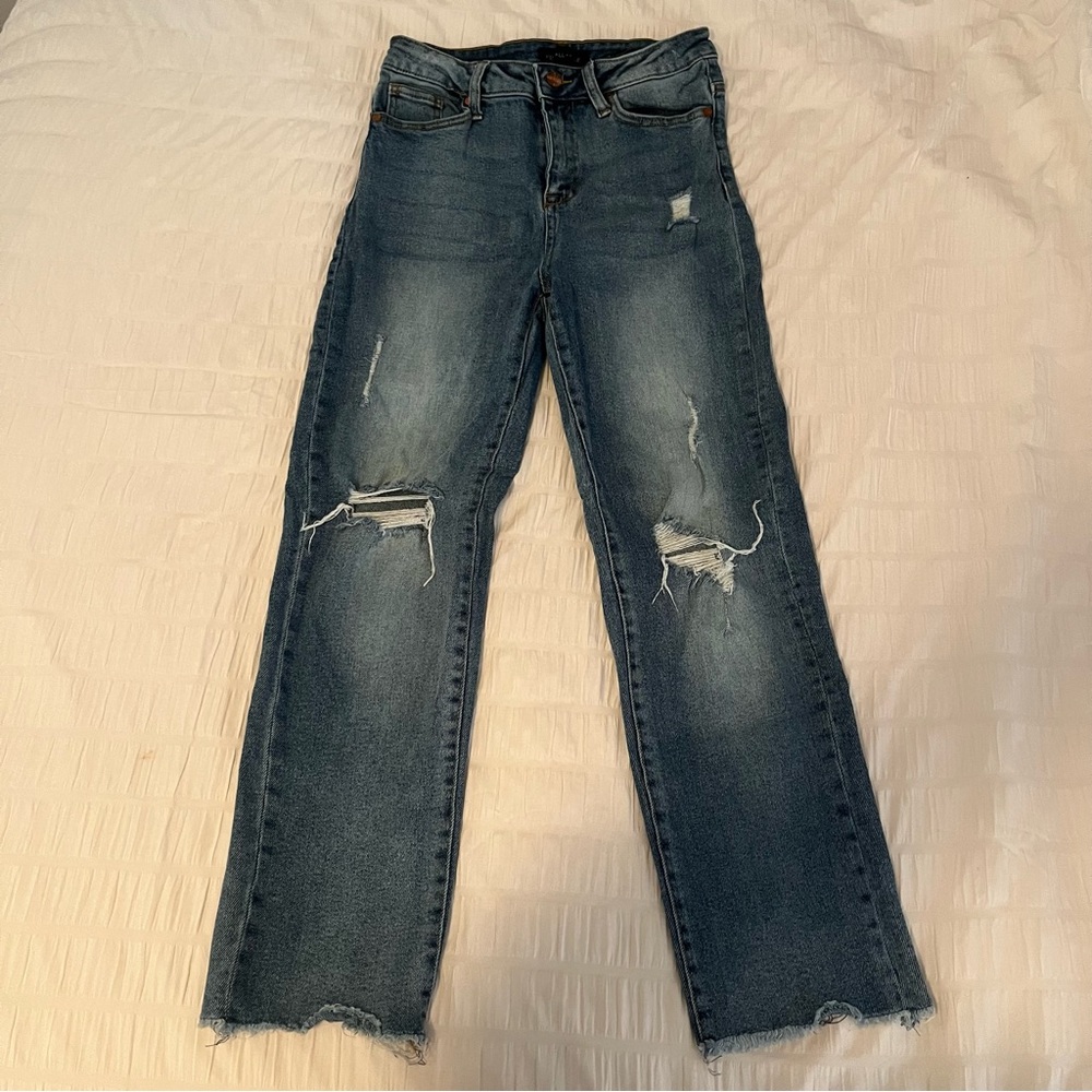 Ripped medium wash jeans